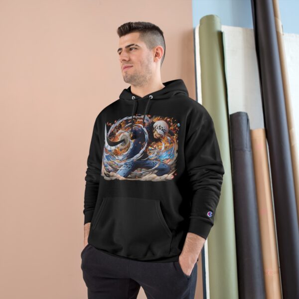 Trafalgar D. Water Law the Surgeon of Death One Piece Champion Hoodie V1 - Image 3
